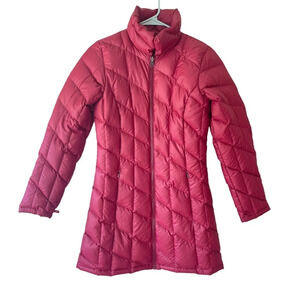 Patagonia Maroon Puffer Parka Zip Up Long Sleeve Jacket XS